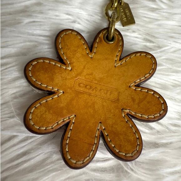 Y2K COACH Flower Bag Charm Key Fob - Picture 3 of 5